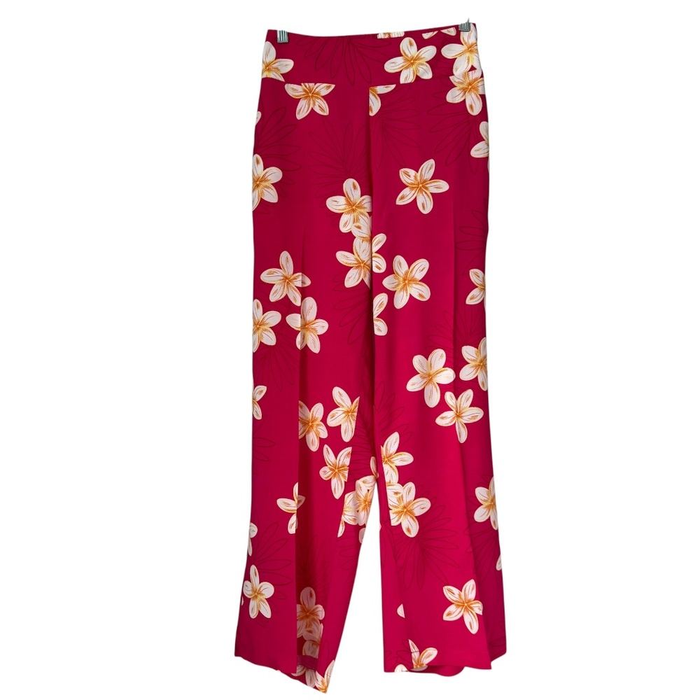 FAVANT | Pink & White Floral Pants Sz M